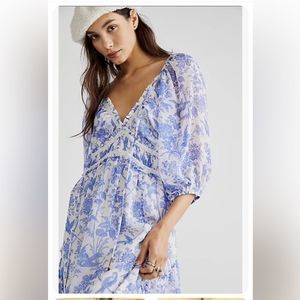 NWT New Free People You're A Jewel Printed Maxi Dress Size S retail $198
